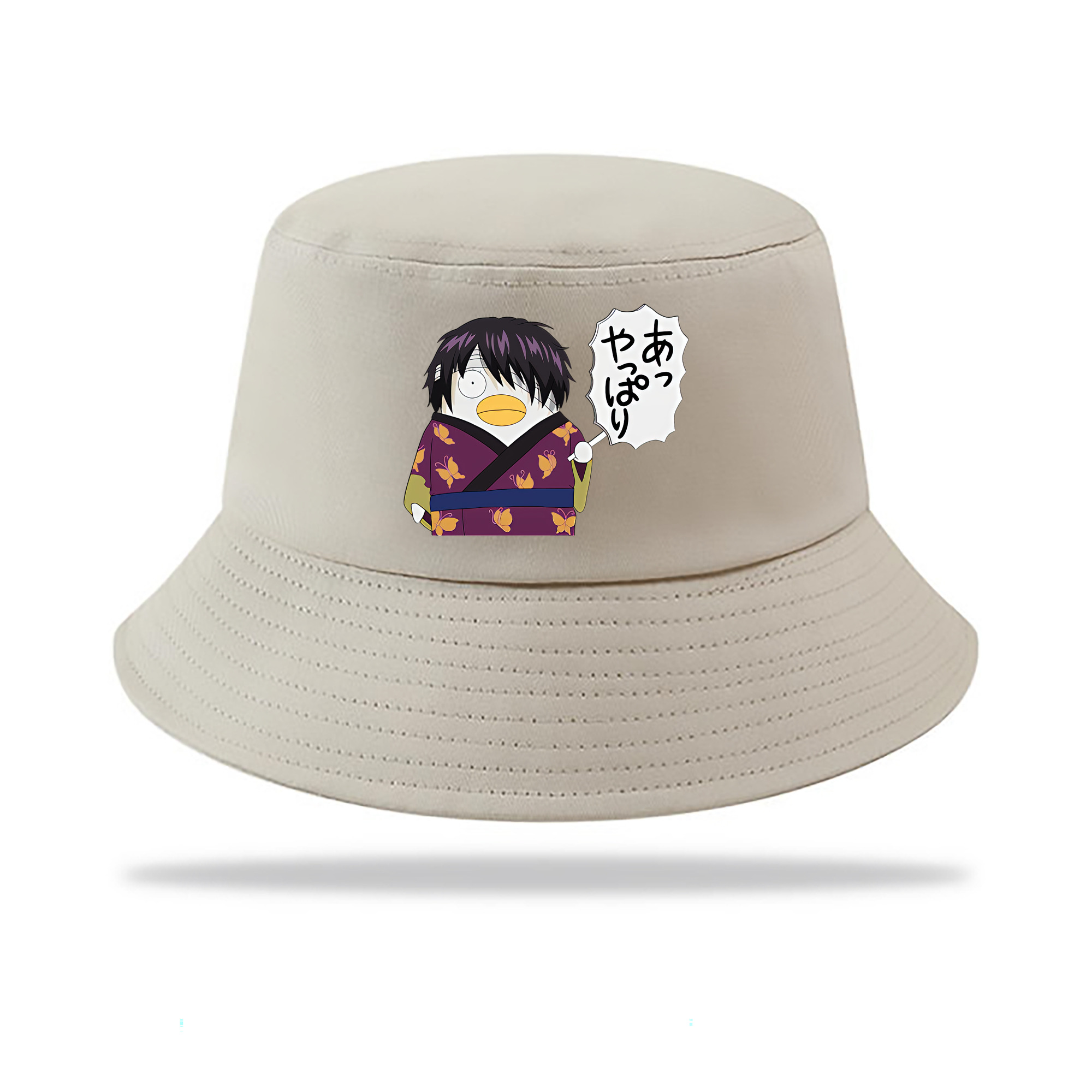 （画像用） ぎんたま 坂田銀時（さかたぎんとき） 神楽 志村新八（しむら しんぱち） GINTAMA Sakata Gintoki Kagura Shimura Shinpachi アウトドア日除けバケットハット